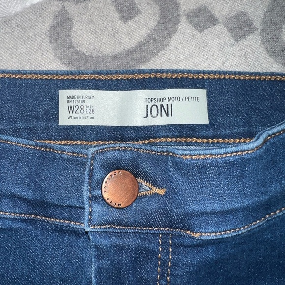 Top shop Joni jeans, size 28, blue - Picture 3 of 4